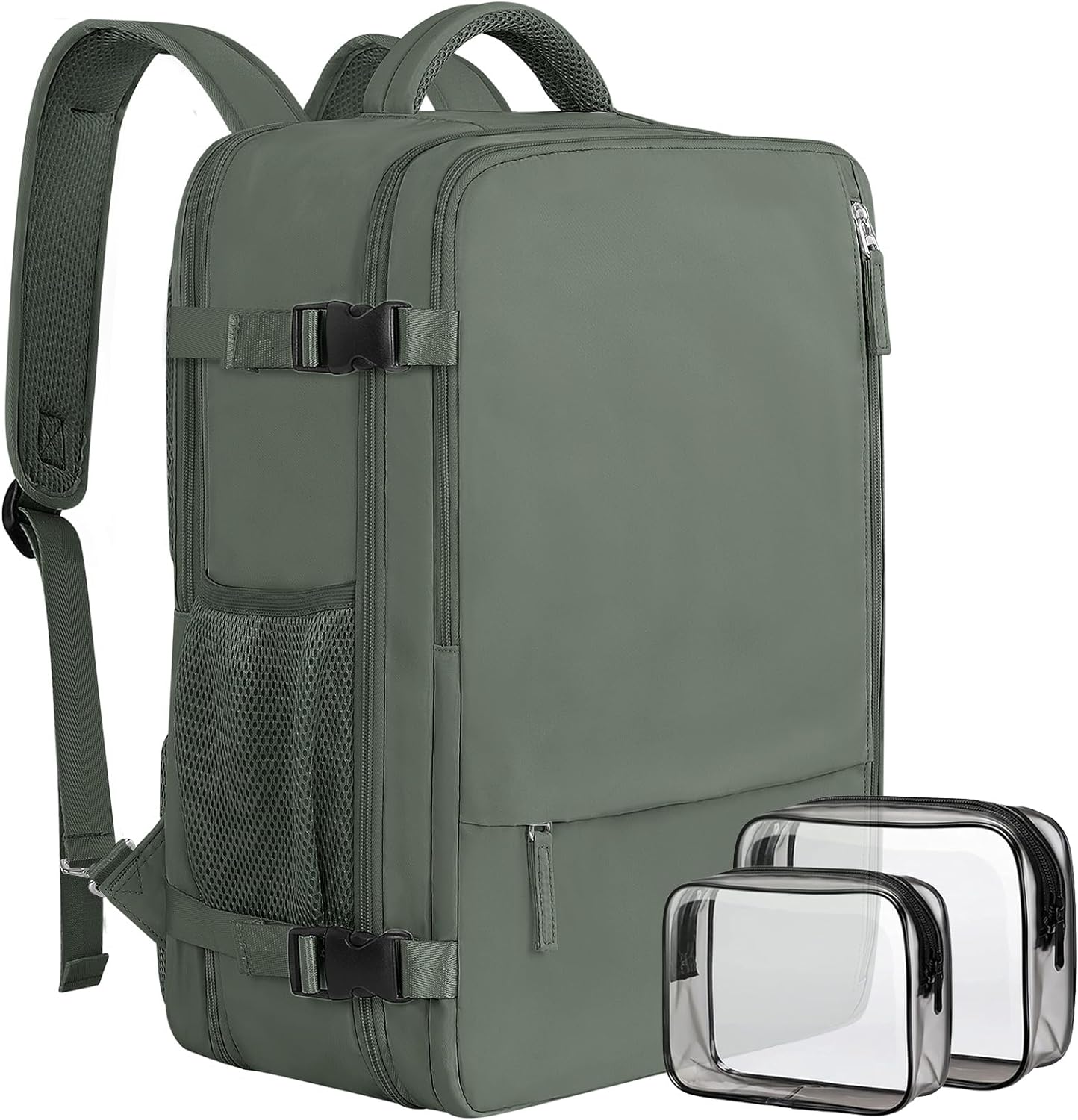 Large Expandable Travel Backpack for Men and Women, 17 Inch Laptop, Waterproof, Casual, College Bookbag, Backpack for Women, as Person Item Flight Approved