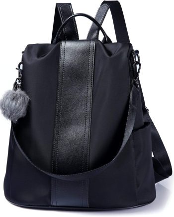 Women Backpack Purse Waterproof Nylon Anti-theft Rucksack Lightweight Shoulder Bag