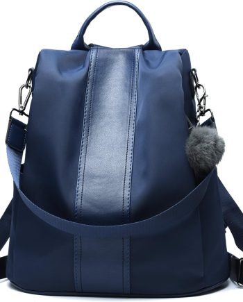 Women Backpack Purse Waterproof Nylon Anti-theft Rucksack Lightweight Shoulder Bag