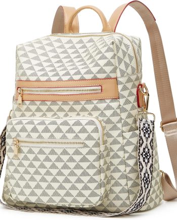 Makes Backpack Purse for Women PU Leather Travel Satchel Handbag Convertible Design Bag with Purse 2 Piece