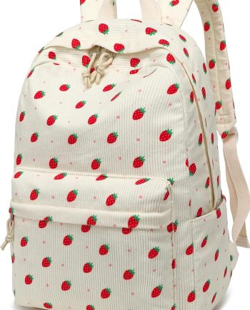 School Backpack for Teens Large Corduroy Bookbag Lightweight Girls Boys Casual High School College 17 inch Laptop Travel Bag