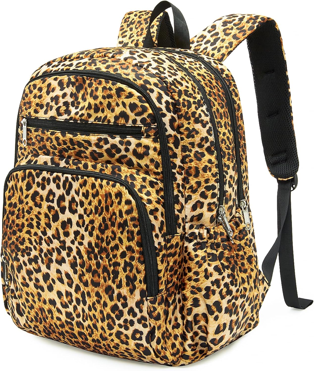 Women's Backpack Leopard Cheetah Print Travel Backpacks Fits 15.6 inch Laptop Water Resistant Carry On Overnight Airplane Traveling Essentials Casual Daypack