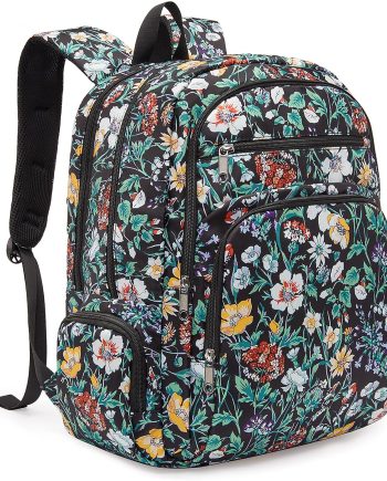Women's Backpack Floral College Campus Bag Fits 15.6 inch Laptop Lightweight Casual Daypack Back Pack Extra Large Overnight  XL Travel Vacation Essentials