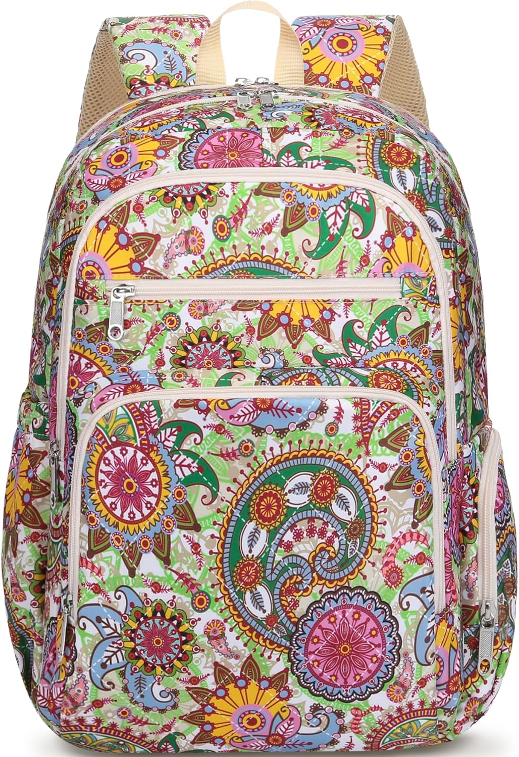 Travel Backpack for Women Large Overnight Lightweight Casual Daypack College Campus Backpacks Fits 15.6 inch Laptop XL Carry On Back Pack Airline Approved Paisley Print